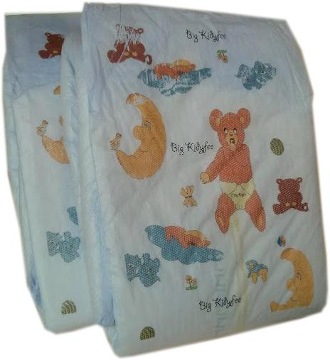 "BIG KIDYFEE." Nursery Decorated , adult nappies (diapers)
