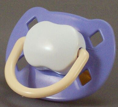 purple, white and cream Spanish style dummy