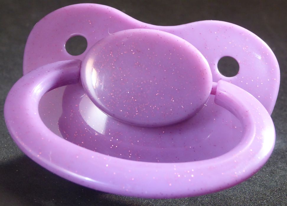 Dark Purple Glitter Large Shield