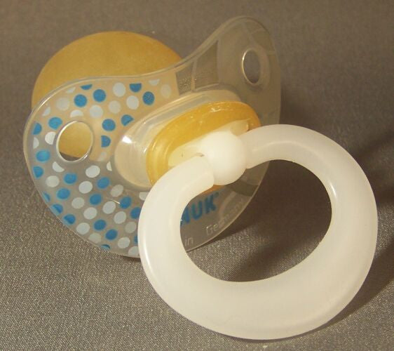 Translucent blue dots NUK Pacifier