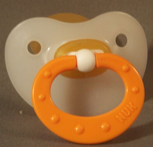 Orange Handle NUK 4/5 Adult Baby, Pacifier, Dummy, Soother,
