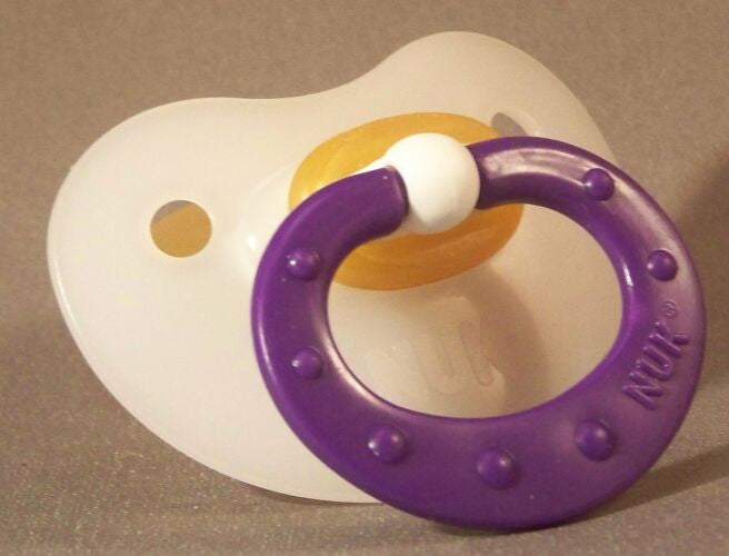 Purple Handle NUK Pacifier