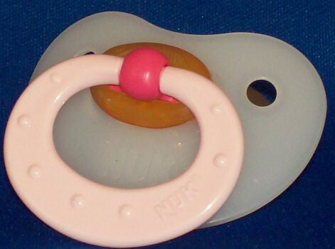 Pink Handle NUK Pacifier