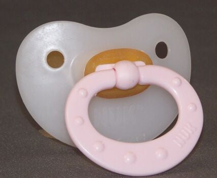 Pink Handle NUK Pacifier