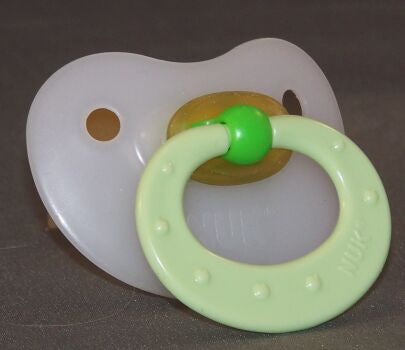 green Handle NUK Pacifier