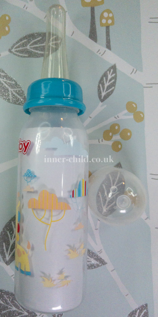 Little Giraffe Baby Blue Bottle