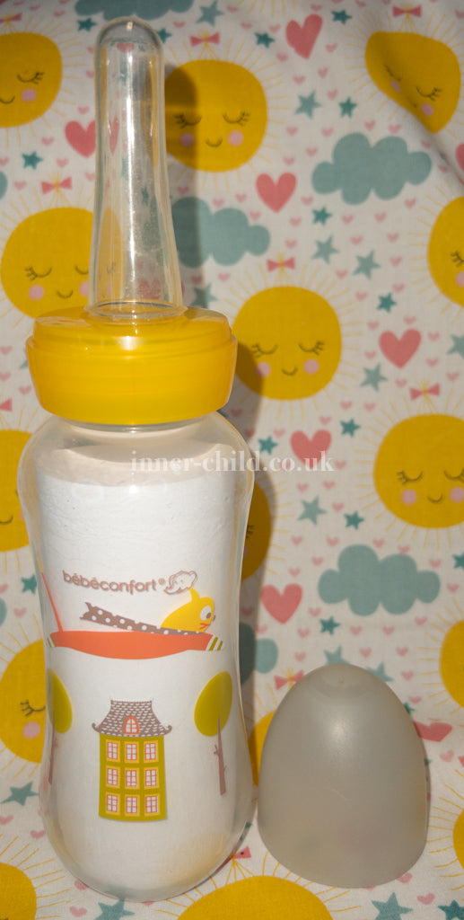 bottle with super-hero motif