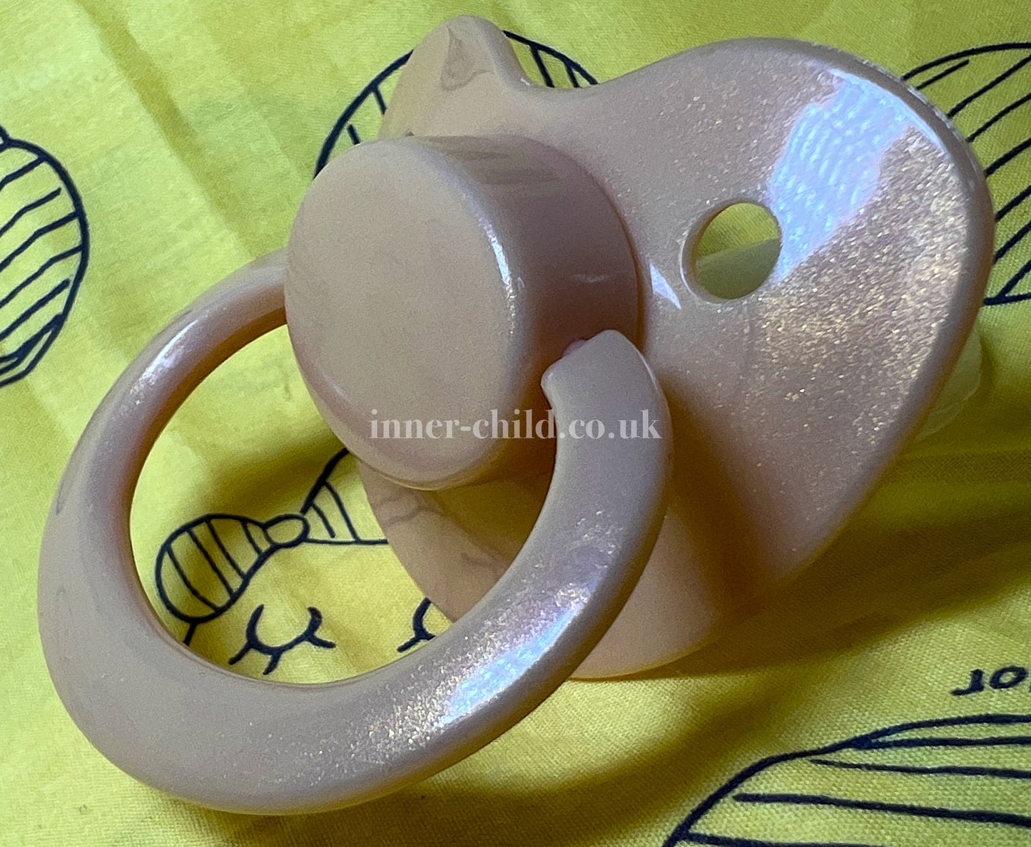 Gold Glitter Large Shield Pacifier