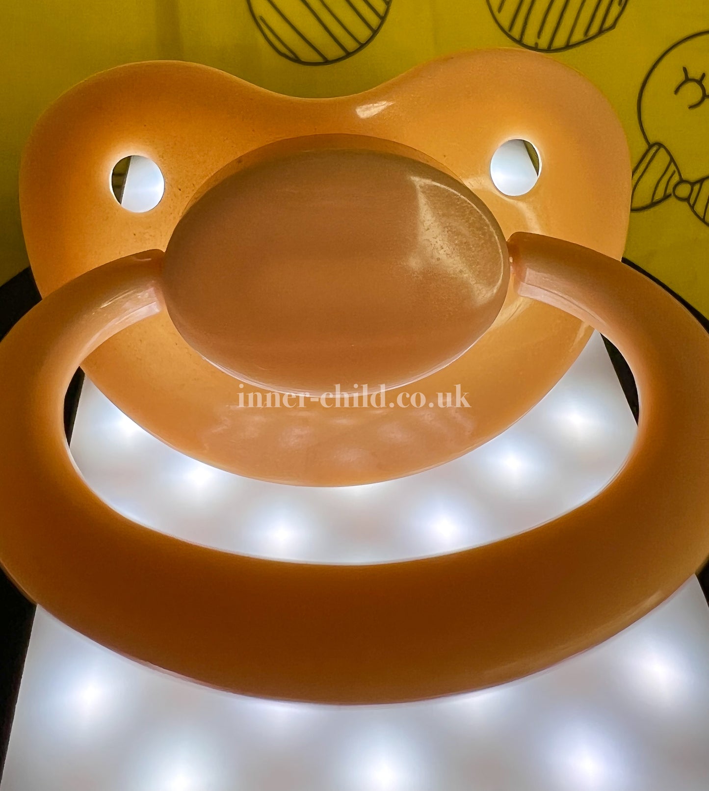 Gold Glitter Large Shield Pacifier