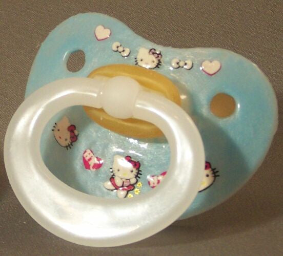NUK Pacifier decorated with Hello Kitty.