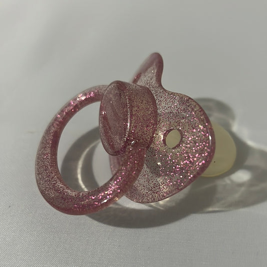 Transparent Pink Large Shield Pacifier