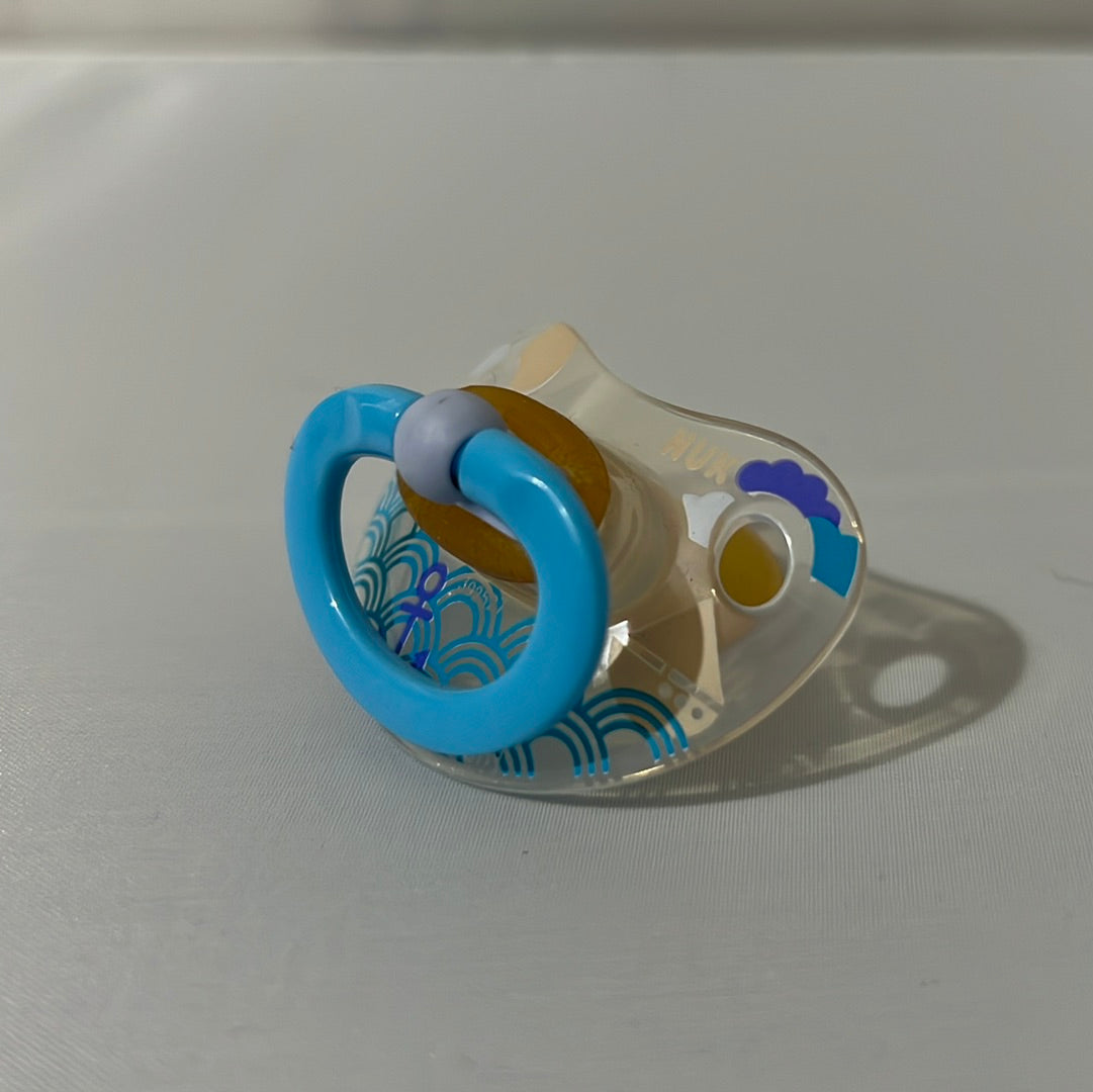 Blue Transparent Sea Design NUK Pacifier