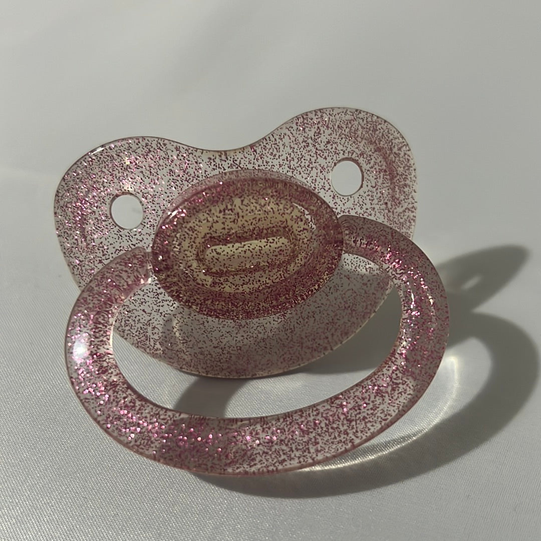 Transparent Pink Large Shield Pacifier
