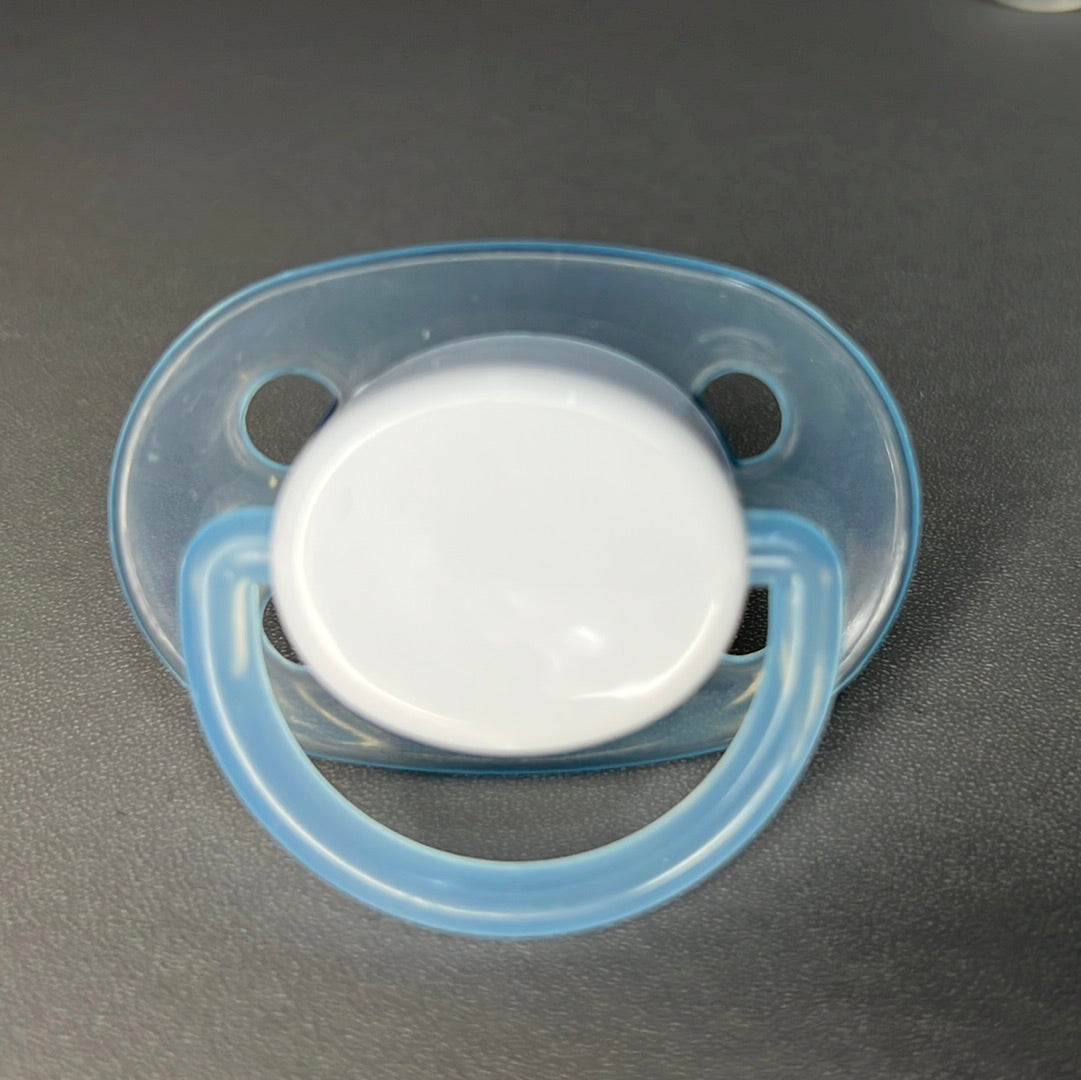 misty blue button dummy Pacifier NUK teat