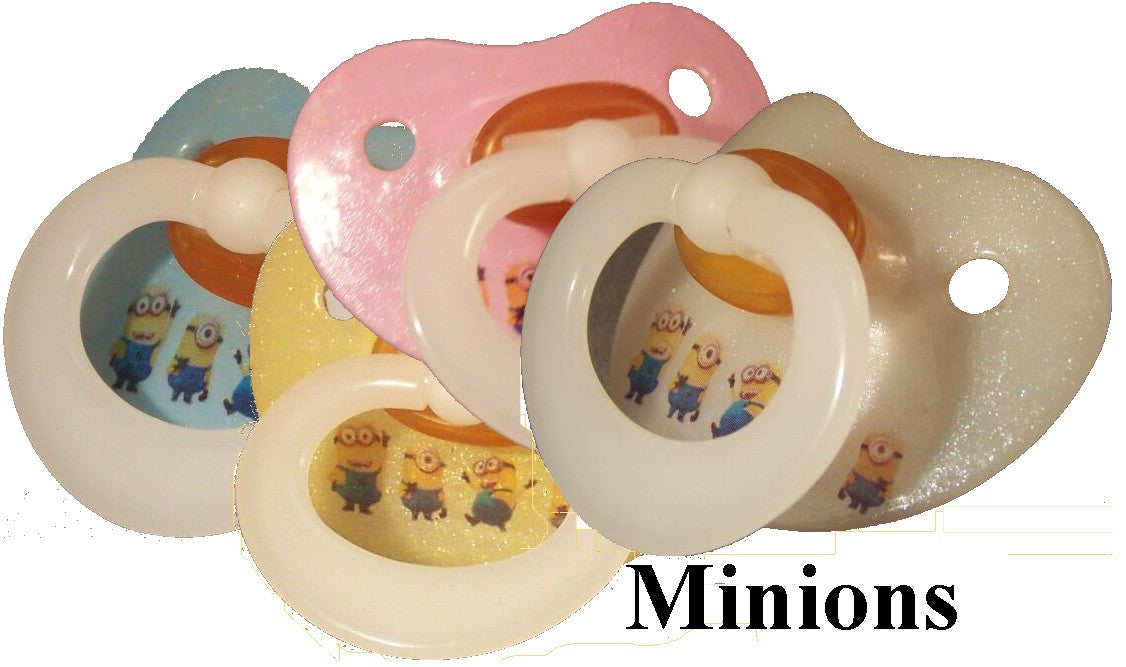 NUK pacifier hand decorated with Minions Characters