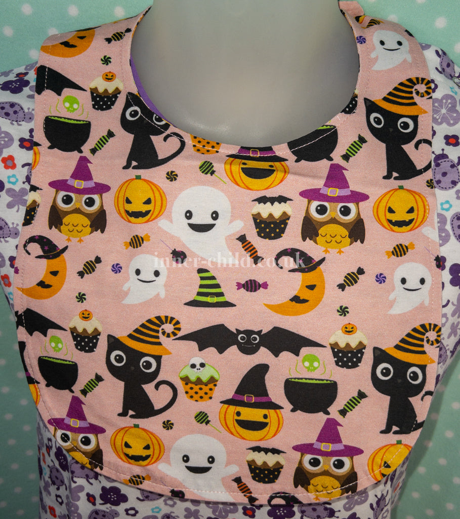 Pink Haloween Adult Bib